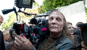 Zombie Greg Niocotero filming The Walking Dead
